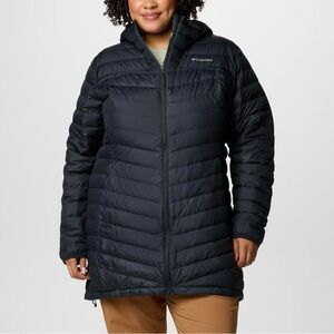 NWT Columbia Womens Westridge Mid Down Jacket Lightweight 650 Fill Black Plus 2X